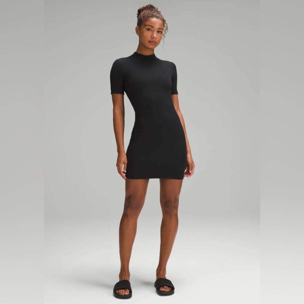 Lululemon All Aligned Ribbed Short-Sleeve Dress
